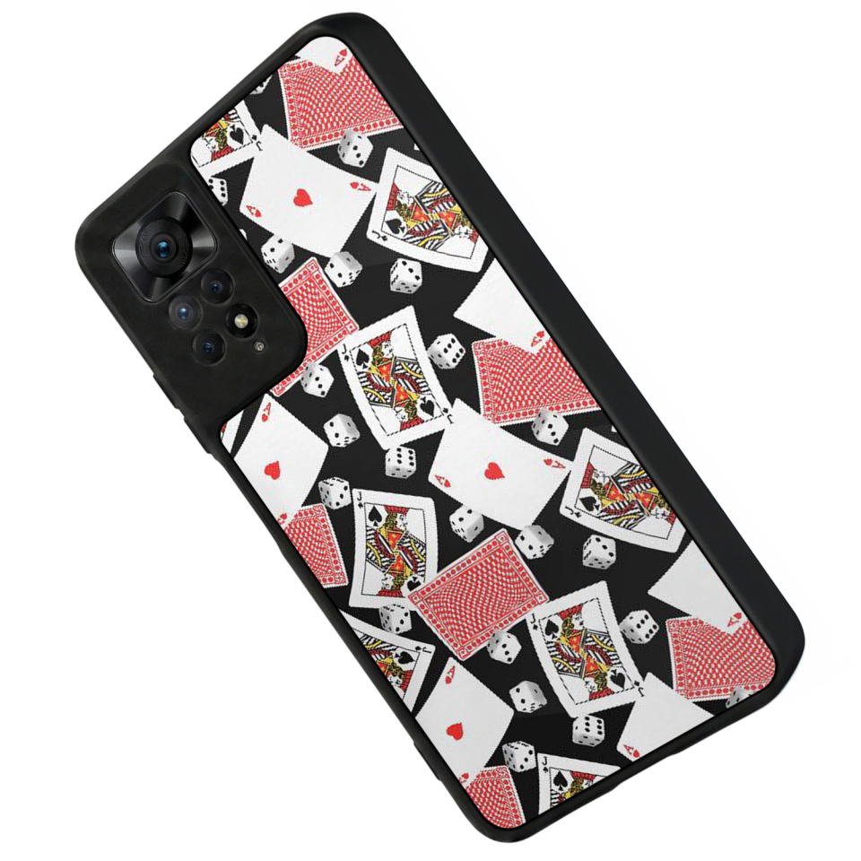 Xiaomi Redmi Note 11 Pro Uyumlu Kart Tasarımlı Glossy Premium Kılıf