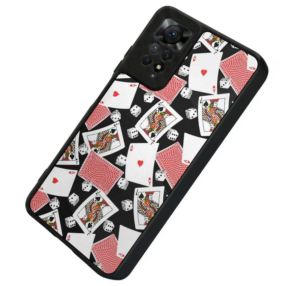Xiaomi Redmi Note 11 Pro Uyumlu Kart Tasarımlı Glossy Premium Kılıf