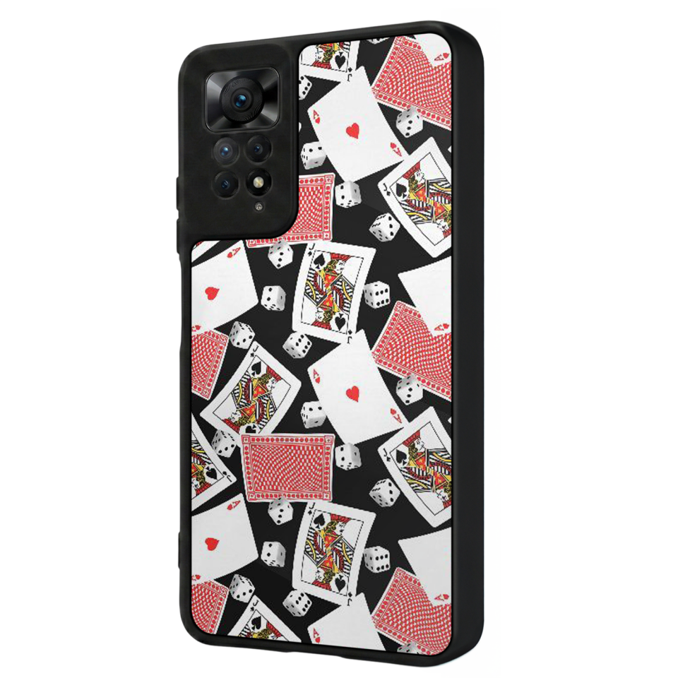 Xiaomi Redmi Note 11 Pro Uyumlu Kart Tasarımlı Glossy Premium Kılıf