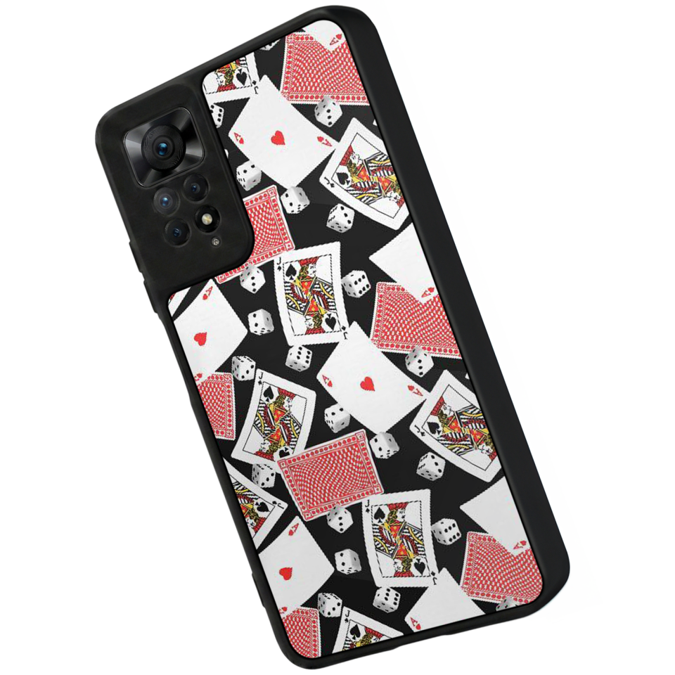 Xiaomi Redmi Note 11 Pro Uyumlu Kart Tasarımlı Glossy Premium Kılıf