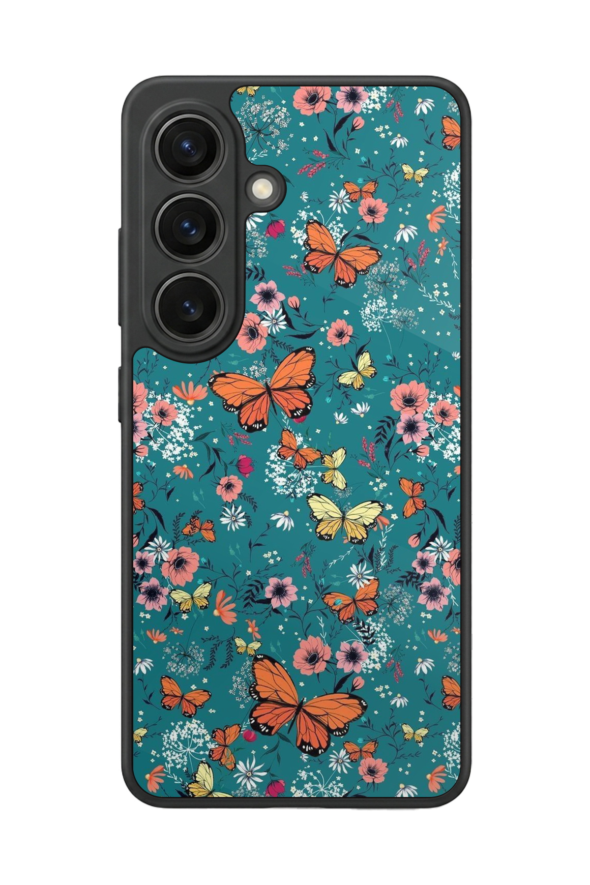 Samsung Galaxy S26 Uyumlu Kelebek Tasarımlı Glossy Premium Kılıf