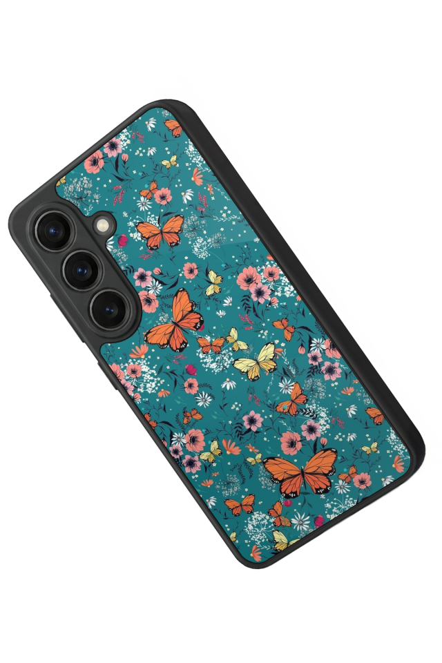 Samsung Galaxy S26 Uyumlu Kelebek Tasarımlı Glossy Premium Kılıf