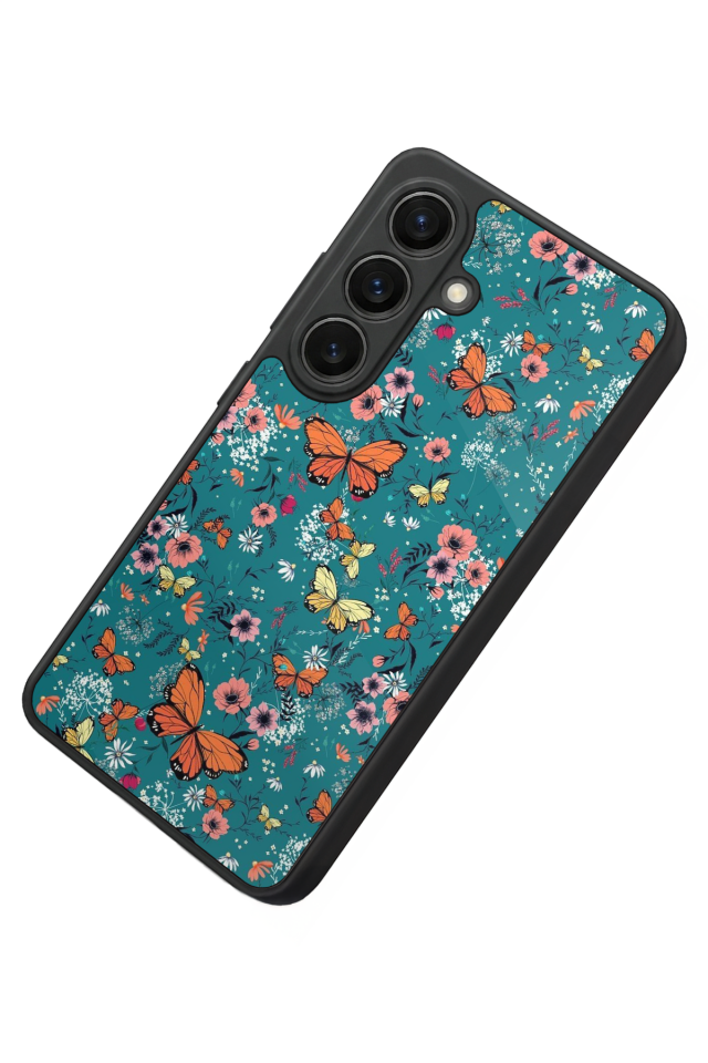 Samsung Galaxy S26 Uyumlu Kelebek Tasarımlı Glossy Premium Kılıf