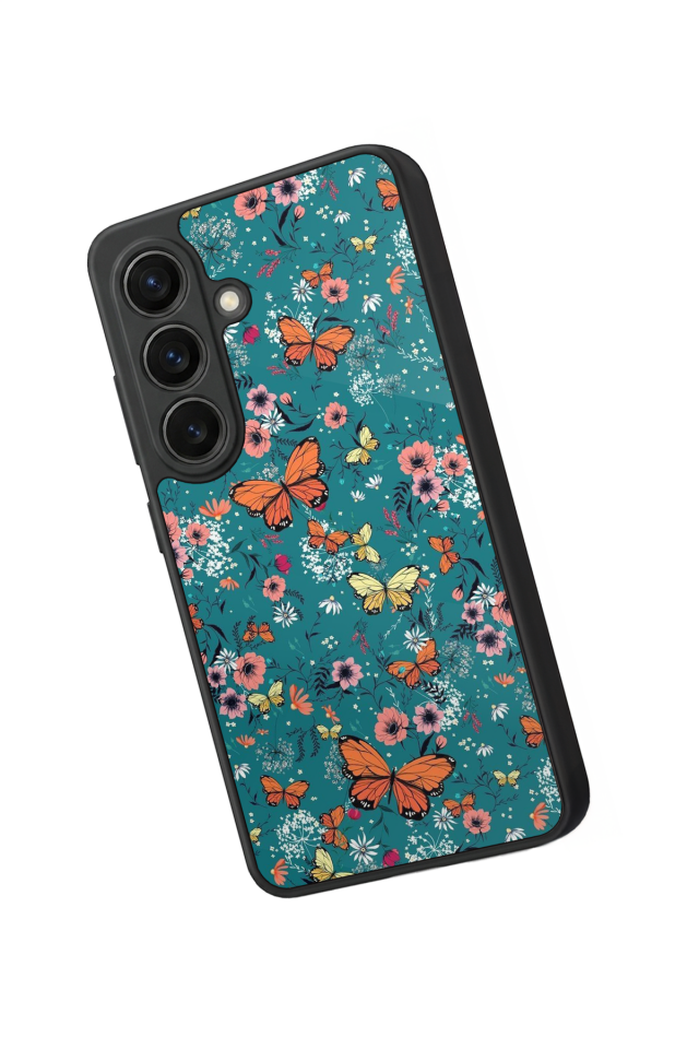 Samsung Galaxy S26 Uyumlu Kelebek Tasarımlı Glossy Premium Kılıf