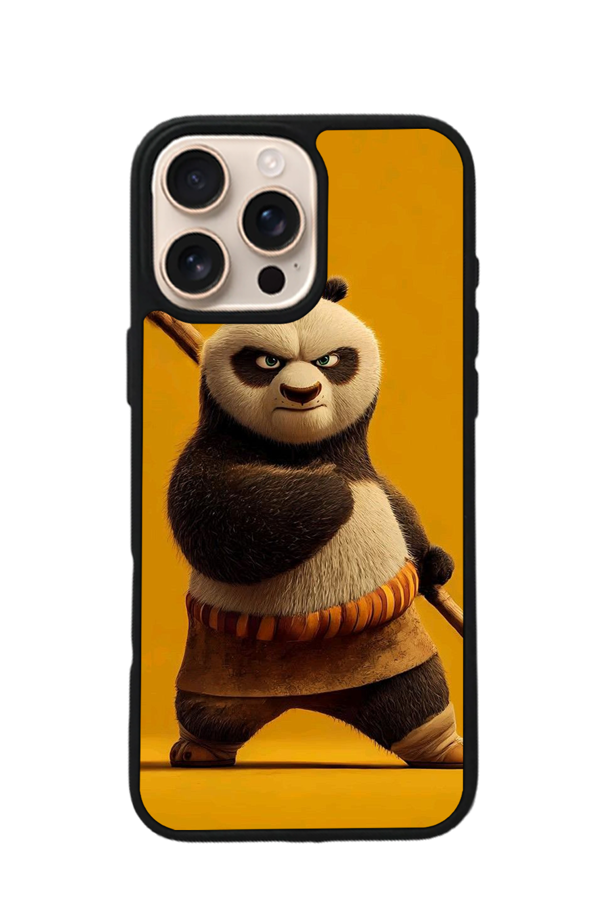 iPhone 16 Pro Max Uyumlu Kung Fu Panda Tasarımlı Glossy Premium Kılıf