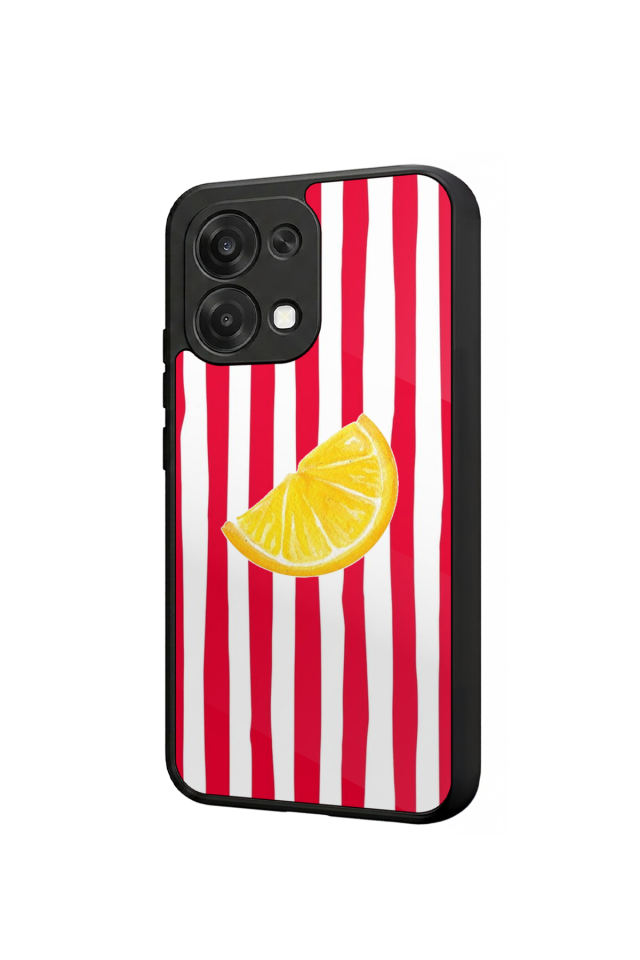 Oppo A6 Pro Uyumlu Limon Tasarımlı Glossy Premium Kılıf