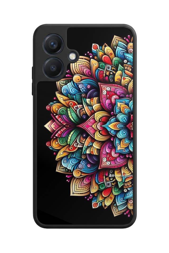 Samsung Galaxy A07 Uyumlu Mandala Tasarımlı Glossy Premium Kılıf