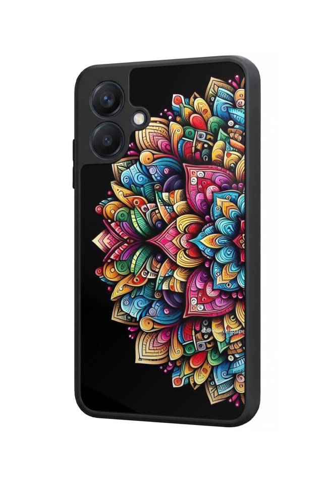 Samsung Galaxy A07 Uyumlu Mandala Tasarımlı Glossy Premium Kılıf