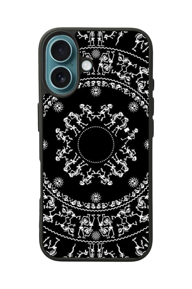 iPhone 16 Uyumlu Mandala Tasarımlı Glossy Premium Kılıf