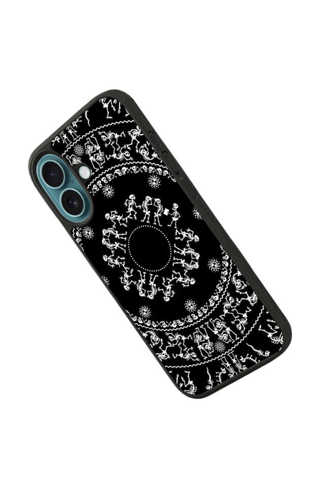 iPhone 16 Uyumlu Mandala Tasarımlı Glossy Premium Kılıf