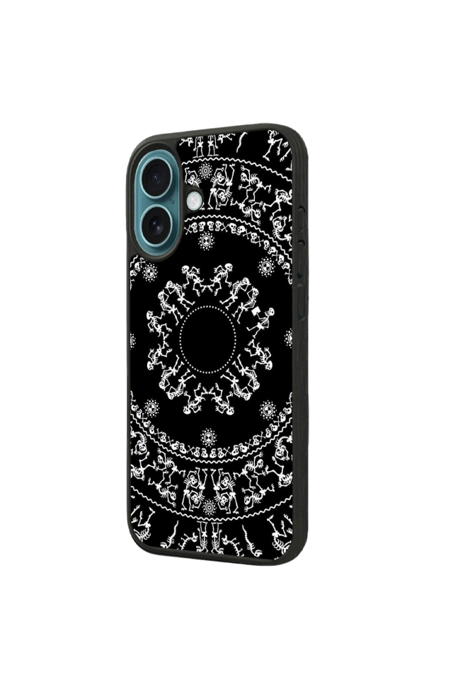iPhone 16 Uyumlu Mandala Tasarımlı Glossy Premium Kılıf