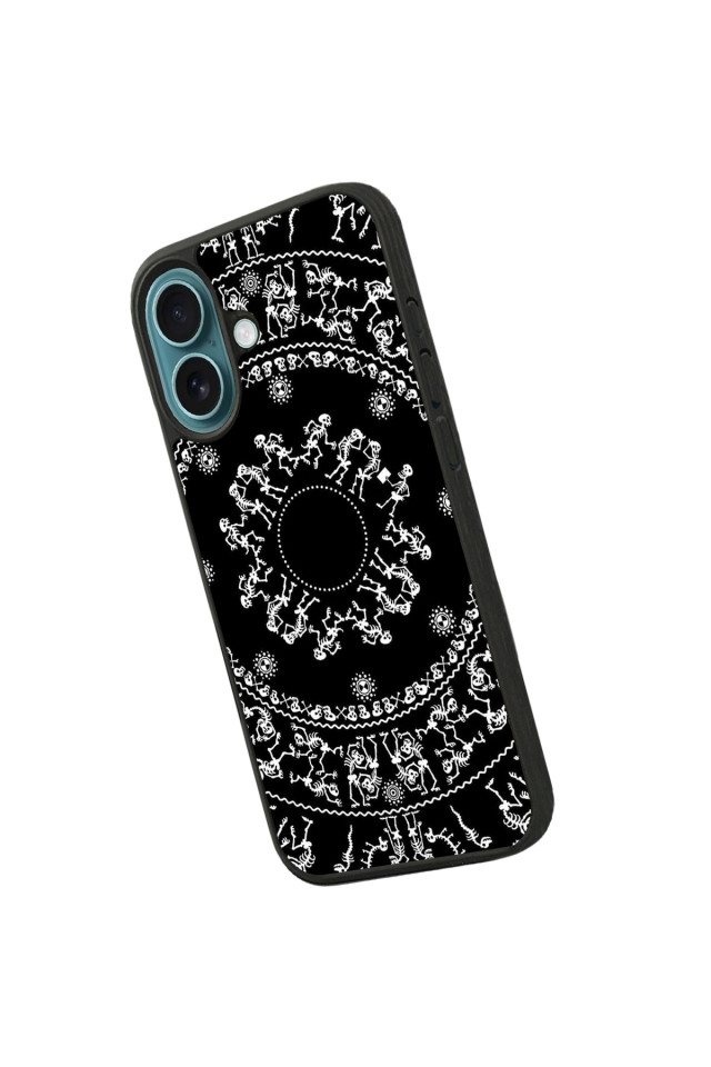 iPhone 16 Uyumlu Mandala Tasarımlı Glossy Premium Kılıf