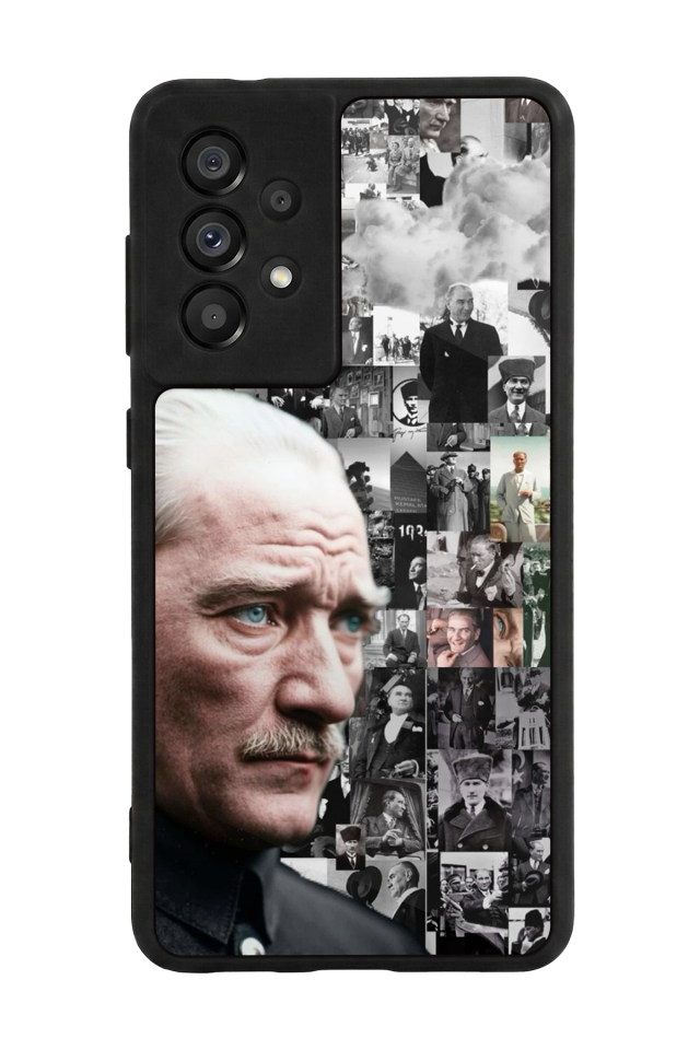 Samsung Galaxy A73 Uyumlu Mustafa Kemal Ataturk Tasarımlı Glossy Premium Kılıf