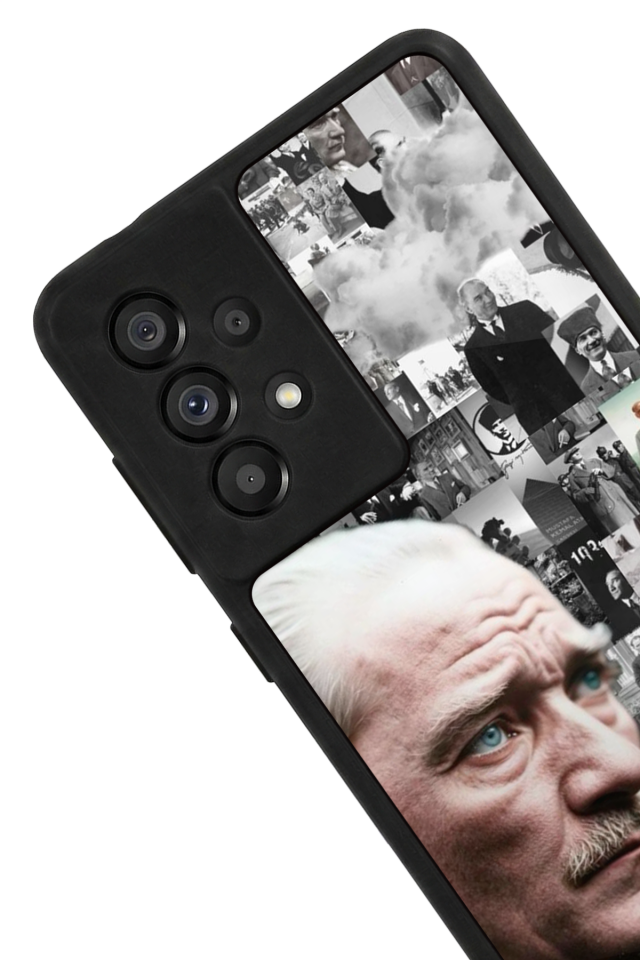 Samsung Galaxy A73 Uyumlu Mustafa Kemal Ataturk Tasarımlı Glossy Premium Kılıf