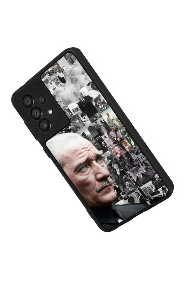 Samsung Galaxy A73 Uyumlu Mustafa Kemal Ataturk Tasarımlı Glossy Premium Kılıf