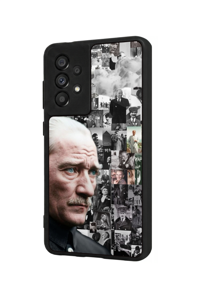 Samsung Galaxy A73 Uyumlu Mustafa Kemal Ataturk Tasarımlı Glossy Premium Kılıf