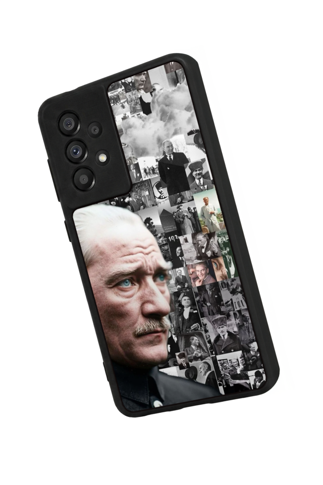 Samsung Galaxy A73 Uyumlu Mustafa Kemal Ataturk Tasarımlı Glossy Premium Kılıf