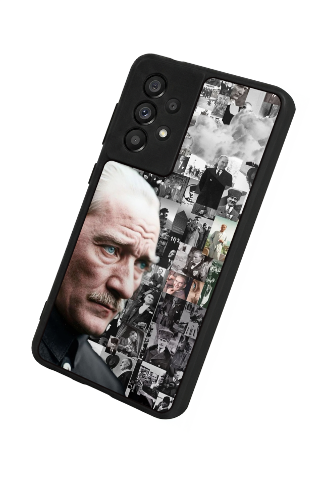 Samsung Galaxy A73 Uyumlu Mustafa Kemal Ataturk Tasarımlı Glossy Premium Kılıf