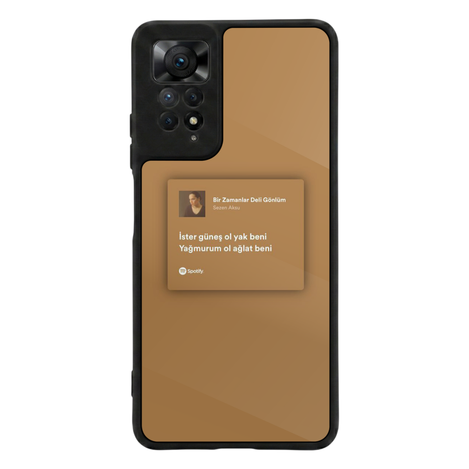 Xiaomi Redmi Note 12 Pro Uyumlu Sarki Sozleri Tasarımlı Glossy Premium Kılıf