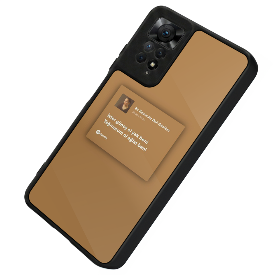 Xiaomi Redmi Note 12 Pro Uyumlu Sarki Sozleri Tasarımlı Glossy Premium Kılıf