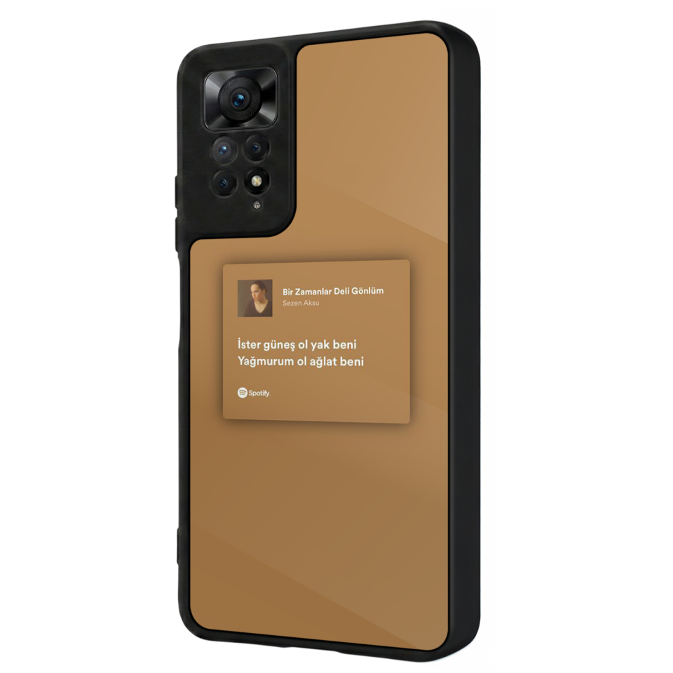 Xiaomi Redmi Note 12 Pro Uyumlu Sarki Sozleri Tasarımlı Glossy Premium Kılıf
