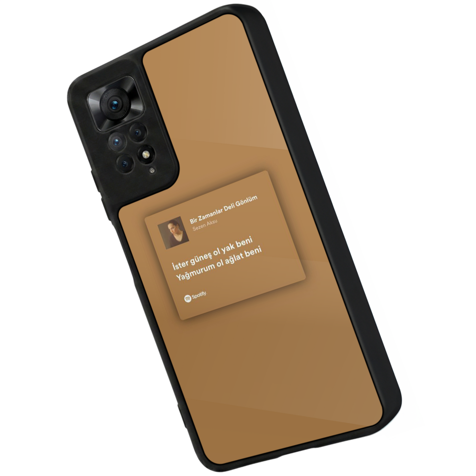 Xiaomi Redmi Note 12 Pro Uyumlu Sarki Sozleri Tasarımlı Glossy Premium Kılıf