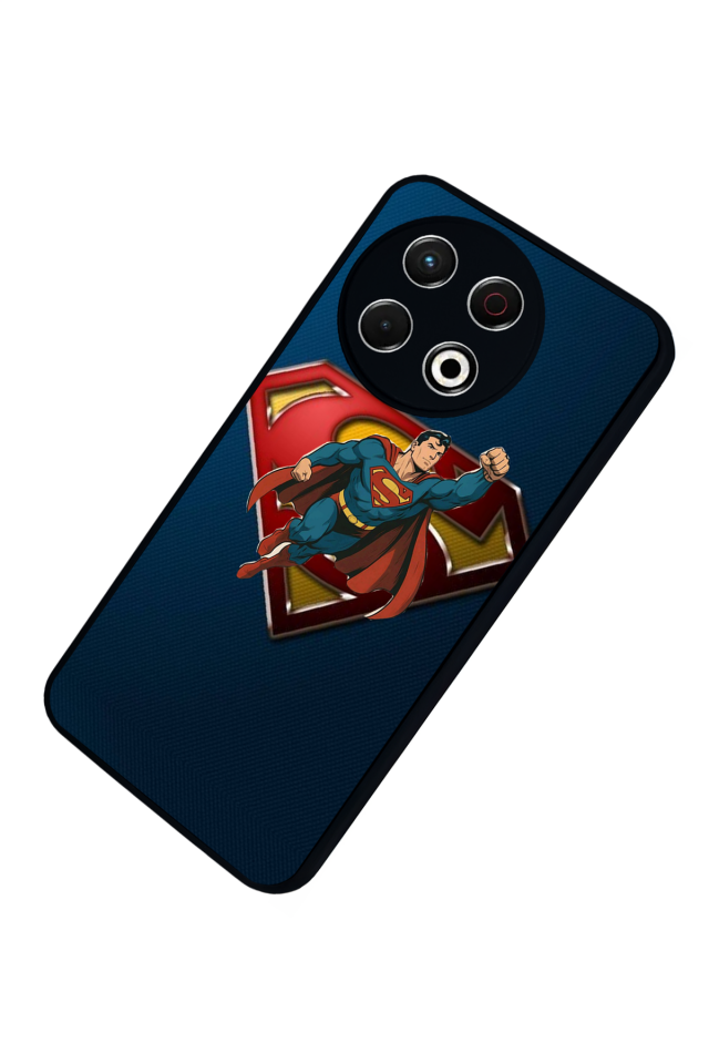 Tecno Spark 30 Pro Uyumlu Superman Tasarımlı Glossy Premium Kılıf