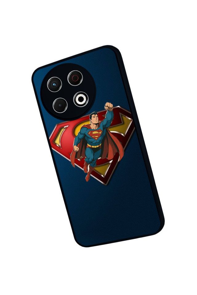 Tecno Spark 30 Pro Uyumlu Superman Tasarımlı Glossy Premium Kılıf