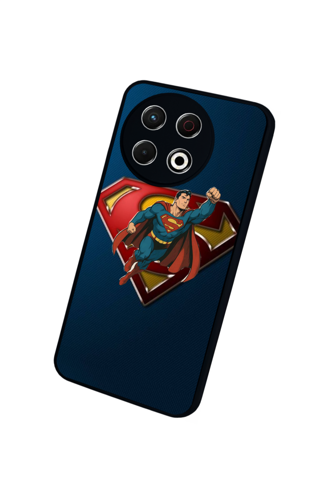Tecno Spark 30 Pro Uyumlu Superman Tasarımlı Glossy Premium Kılıf