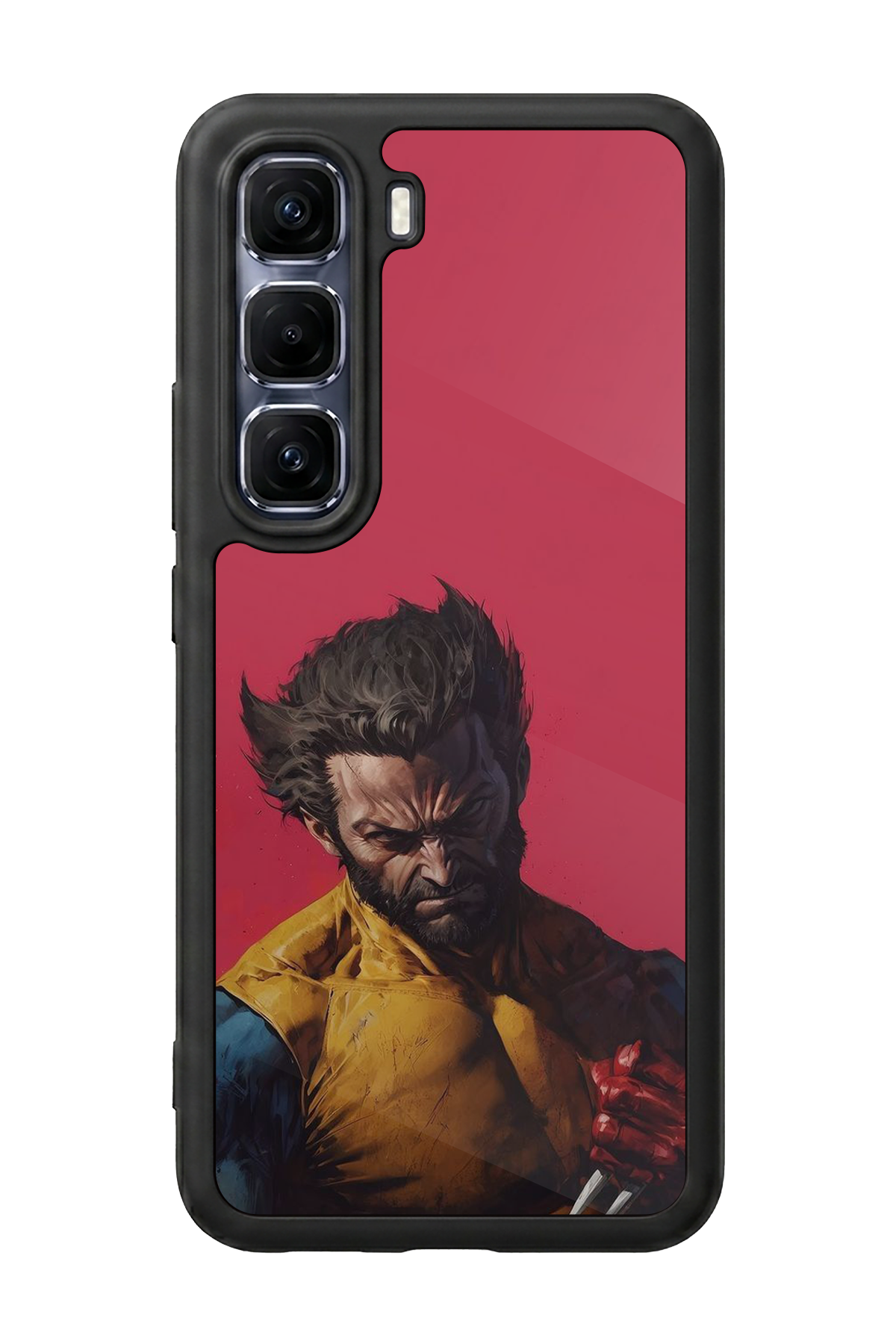 Infinix Hot 60 Pro Plus Uyumlu Wolverine Tasarımlı Glossy Premium Kılıf