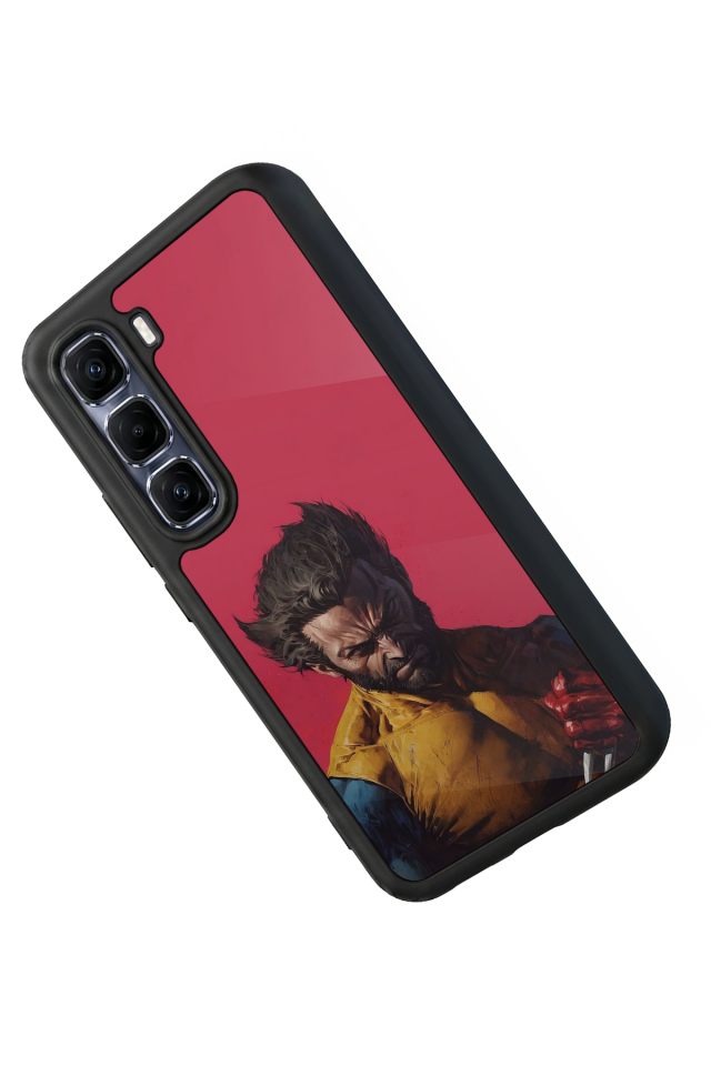 Infinix Hot 60 Pro Plus Uyumlu Wolverine Tasarımlı Glossy Premium Kılıf
