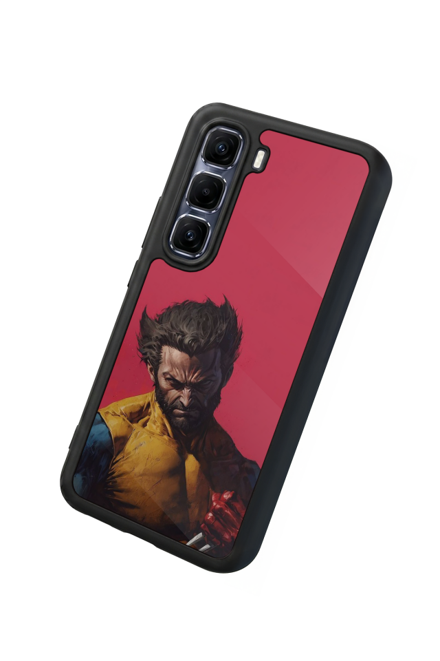 Infinix Hot 60 Pro Plus Uyumlu Wolverine Tasarımlı Glossy Premium Kılıf