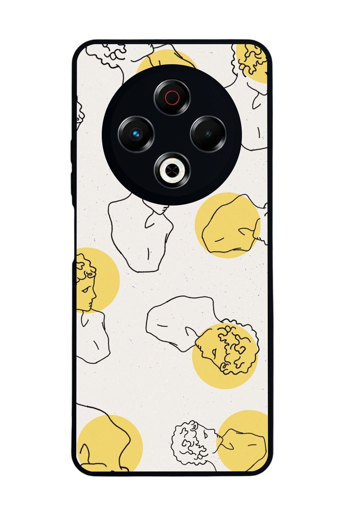 Tecno Spark 30 Uyumlu Line Art Tasarımlı Glossy Premium Kılıf