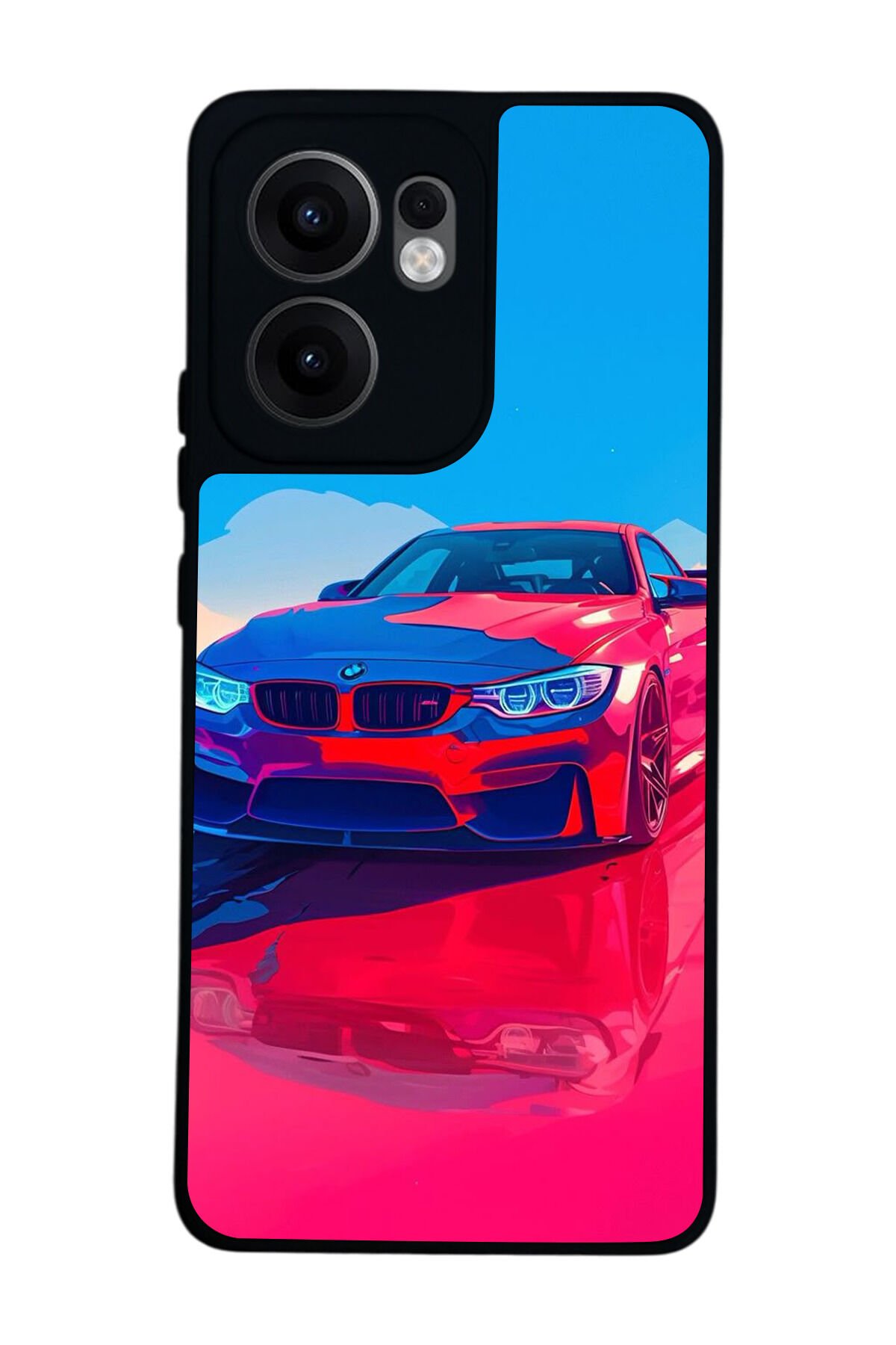 Oppo Reno 13F Uyumlu BMW Tasarımlı Glossy Premium Kılıf