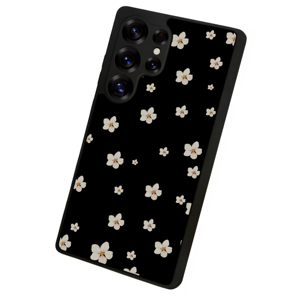 Samsung Galaxy S25 Ultra Uyumlu Cicek Tasarımlı Glossy Premium Kılıf