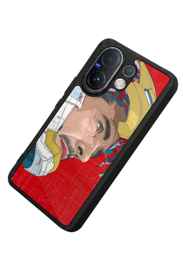 Vivo V60 Uyumlu Iron Man ( Demir Adam ) Tasarımlı Glossy Premium Kılıf