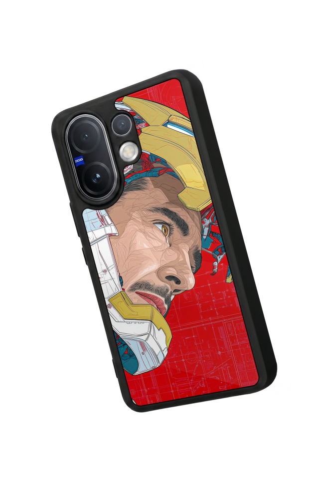 Vivo V60 Uyumlu Iron Man ( Demir Adam ) Tasarımlı Glossy Premium Kılıf
