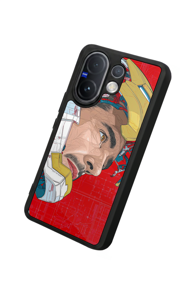 Vivo V60 Uyumlu Iron Man ( Demir Adam ) Tasarımlı Glossy Premium Kılıf