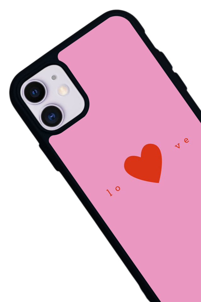 iPhone 11 Uyumlu Kalp Love Tasarımlı Glossy Premium Kılıf