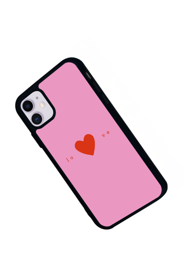 iPhone 11 Uyumlu Kalp Love Tasarımlı Glossy Premium Kılıf