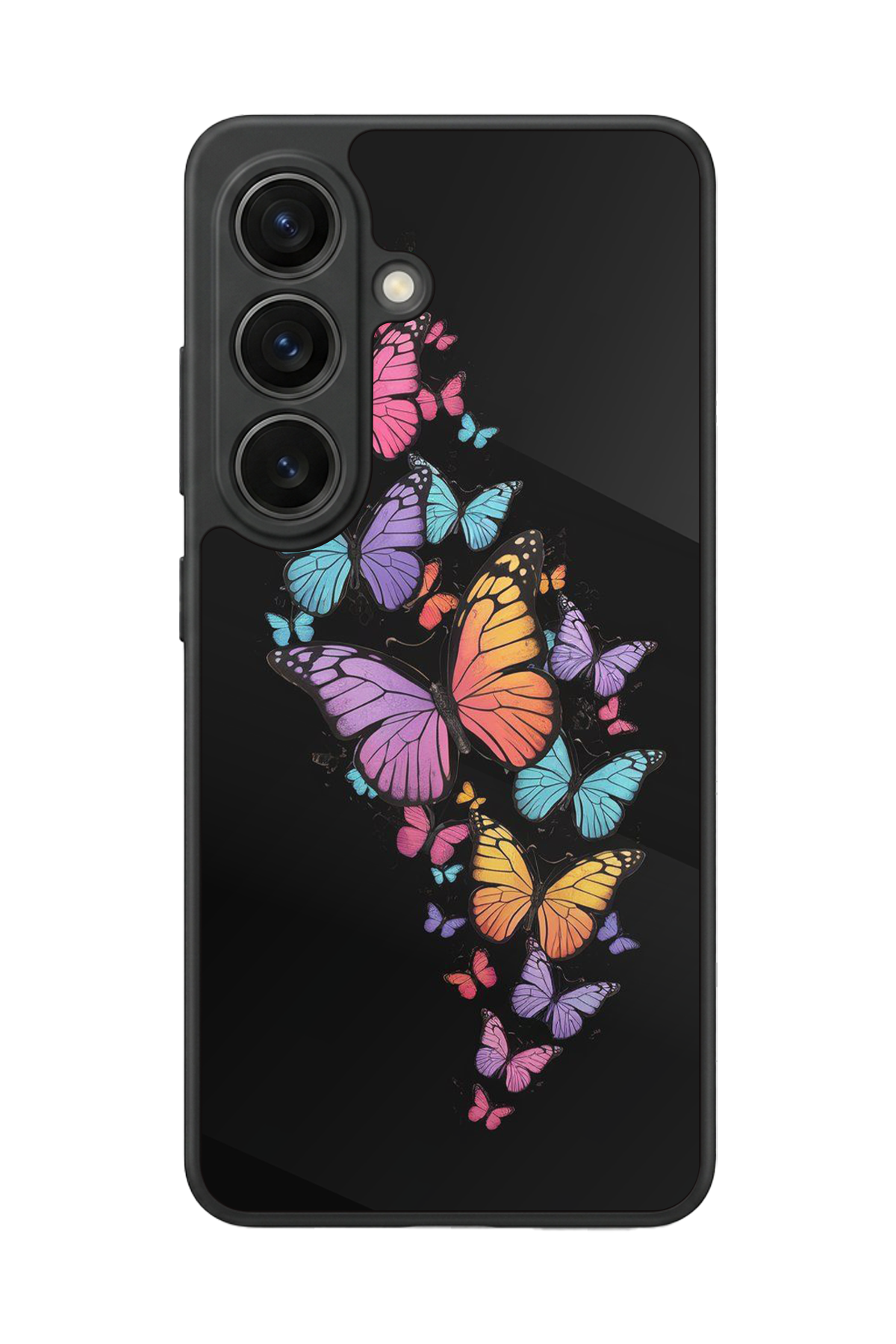 Samsung Galaxy S26 Uyumlu Kelebek Tasarımlı Glossy Premium Kılıf