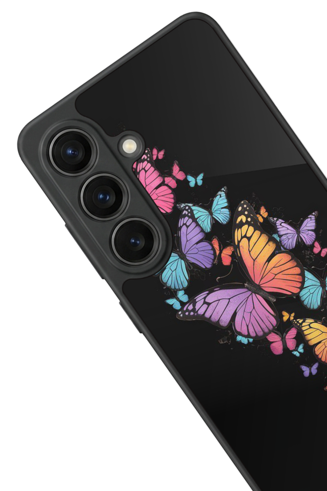 Samsung Galaxy S26 Uyumlu Kelebek Tasarımlı Glossy Premium Kılıf