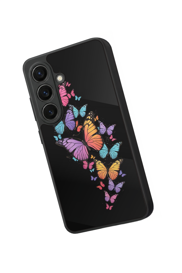 Samsung Galaxy S26 Uyumlu Kelebek Tasarımlı Glossy Premium Kılıf