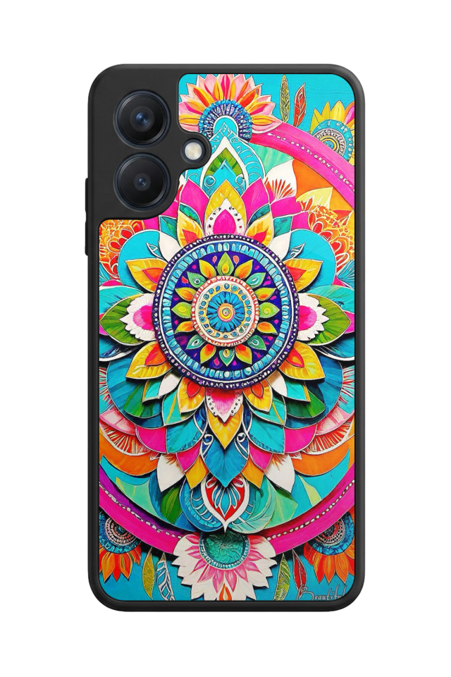 Samsung Galaxy A07 Uyumlu Mandala Tasarımlı Glossy Premium Kılıf