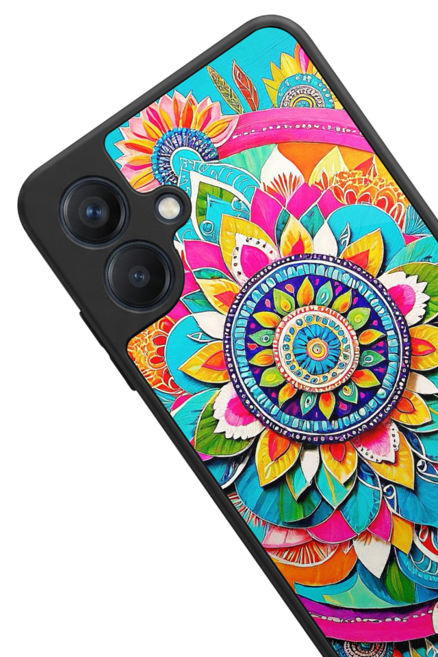 Samsung Galaxy A07 Uyumlu Mandala Tasarımlı Glossy Premium Kılıf