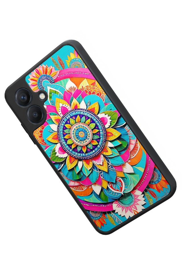 Samsung Galaxy A07 Uyumlu Mandala Tasarımlı Glossy Premium Kılıf