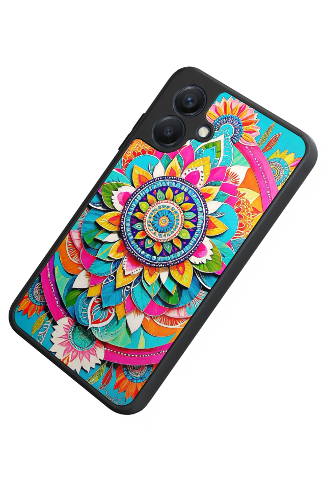 Samsung Galaxy A07 Uyumlu Mandala Tasarımlı Glossy Premium Kılıf