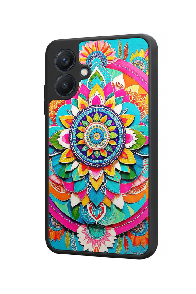 Samsung Galaxy A07 Uyumlu Mandala Tasarımlı Glossy Premium Kılıf