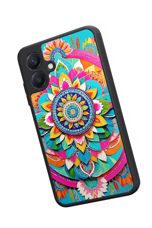 Samsung Galaxy A07 Uyumlu Mandala Tasarımlı Glossy Premium Kılıf