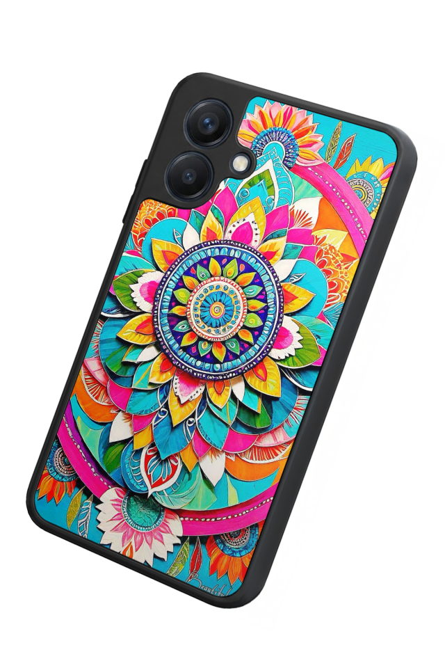 Samsung Galaxy A07 Uyumlu Mandala Tasarımlı Glossy Premium Kılıf